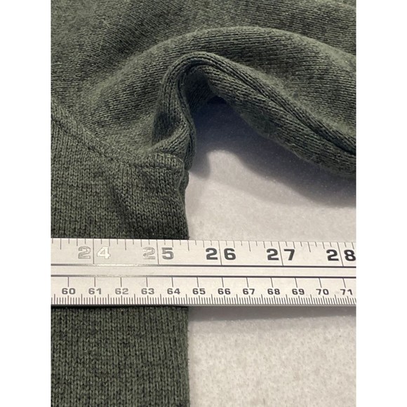 Lands End Men’s 1/4 Zip Sweater XL Corduroy Collar Pockets Pullover Fleece Lined - Picture 8 of 12